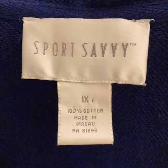 Sport Savvy sleeveless hoodie & capris set 1X - Picture 5 of 13